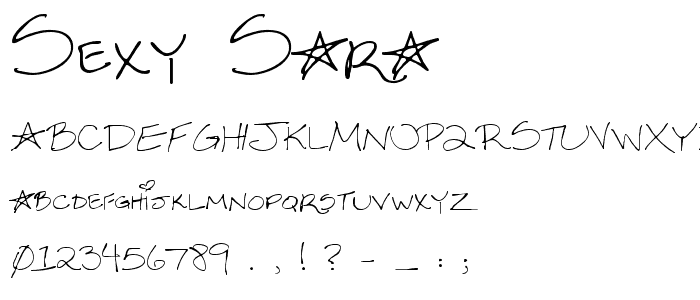 Sexy Sara font